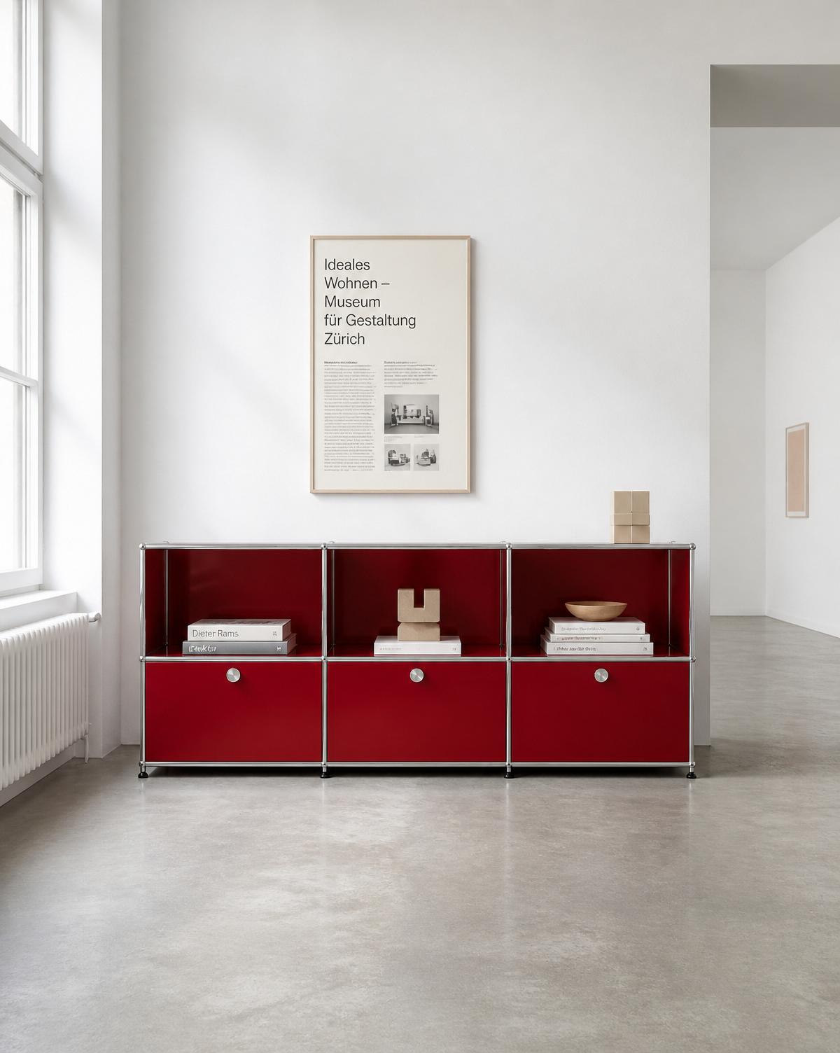 USM Haller Sideboard in Rubinrot